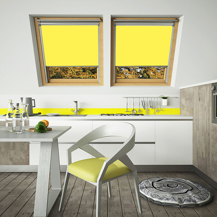 Zest solar powered motorised electric skylight blinds