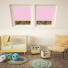 Baby Pink Balio White Frame Skylight Window Blinds