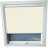 Beige Axis 90 Skylight Window Blinds White Frame Detail