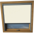 Beige Duratech Skylight Window Blinds Silver Frame Detail