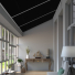 Black Electric Conservatory Roof Blind