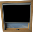 Black Dakea Skylight Window Blinds Silver Frame Detail