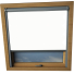 Bright White Dakea Skylight Window Blinds Silver Frame Detail