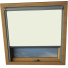 Cream Dakstra Skylight Window Blinds Silver Frame Detail