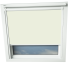 Cream VELUX Skylight Window Blinds White Frame Detail