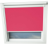 Deep Pink VELUX Skylight Window Blinds White Frame Detail