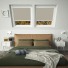 Espresso Keylite White Frame Skylight Window Blinds