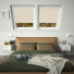 Gentle Beige VELUX White Frame Skylight Window Blinds