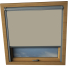 Hessian Balio Skylight Window Blinds Silver Frame Detail