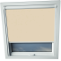 Hopsack Aurora Skylight Window Blinds White Frame Detail