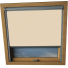 Hopsack Axis 90 Skylight Window Blinds Silver Frame Detail