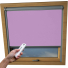 Lavender Fakro Skylight Electric Window Blinds Silver Frame Detail