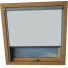 Light Grey Aurora Skylight Window Blinds Silver Frame Detail