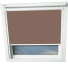 Mocha VELUX Skylight Window Blinds White Frame Detail