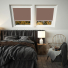 Mocha Axis 90 White Frame Skylight Window Blinds