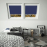 Navy Optilight White Frame Skylight Window Blinds