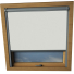 Pale Grey Aurora Skylight Window Blinds Silver Frame Detail