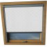 Polka Dots Grey Duratech Skylight Window Blinds Silver Frame Detail