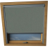 Rock Grey Aurora Skylight Window Blinds Silver Frame Detail