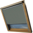 Rock Grey Keylite Skylight Window Blinds White Frame Detail