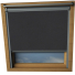 Shower Proof Black VELUX Skylight Window Blinds Silver Frame Detail