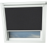 Shower Proof Black VELUX Skylight Window Blinds White Frame Detail