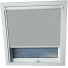 Shower Proof Grey Aurora Skylight Window Blinds White Frame Detail