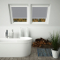 Shower Proof Grey VELUX White Frame Skylight Window Blinds