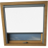 Shower Proof White Duratech Skylight Window Blinds Silver Frame Detail