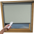 Silver Shimmer VELUX Skylight Electric Window Blinds Silver Frame Detail