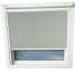 Silver Shimmer VELUX Skylight Window Blinds White Frame Detail