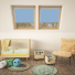 Sky Blue Keylite Skylight Window Blinds