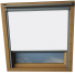 Snow White Keylite Skylight Window Blinds Silver Frame Detail