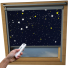 Stars At Night VELUX Skylight Electric Window Blinds Silver Frame Detail