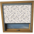 Terazzo Natural Aurora Skylight Window Blinds Silver Frame Detail