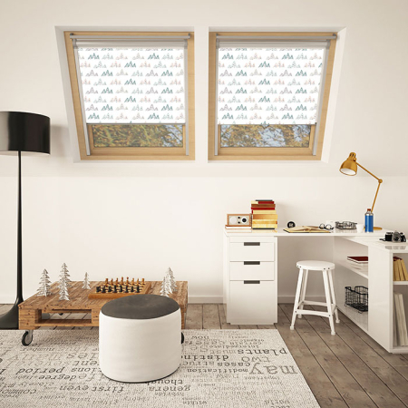 Alps Pastel VELUX Electric Skylight Window Blinds