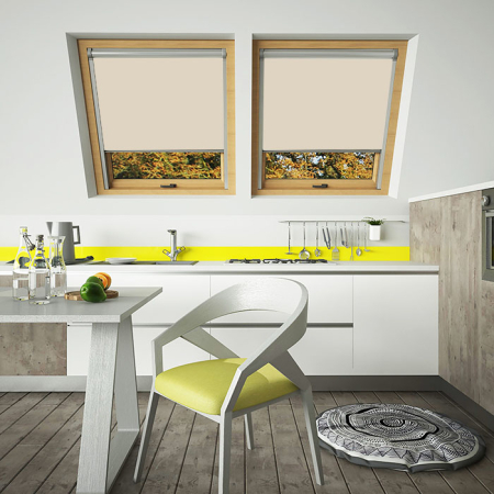 Beige Axis 90 Skylight Window Blinds