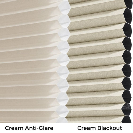 Cream Electric Conservatory Roof Blind Fabric