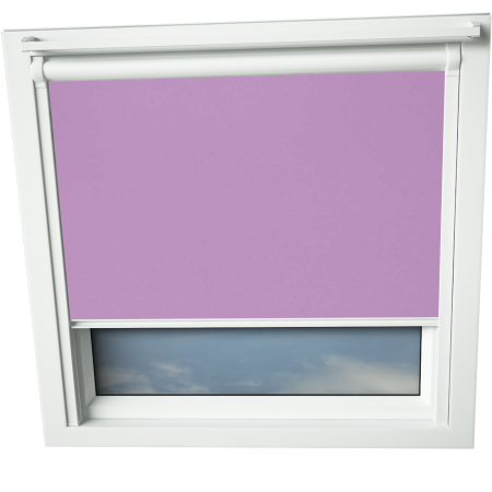 Lavender VELUX Skylight Window Blinds White Frame Detail