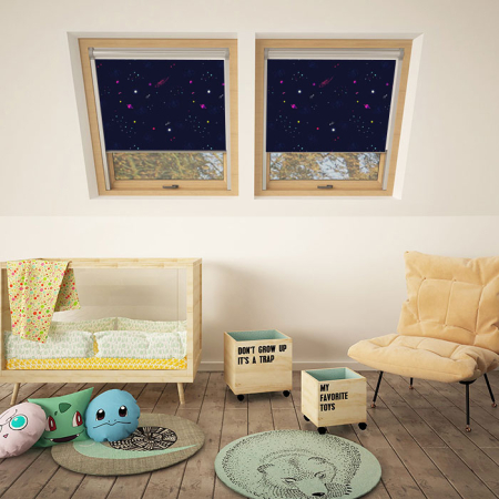 Outer Space Rooflite Electric Skylight Window Blinds