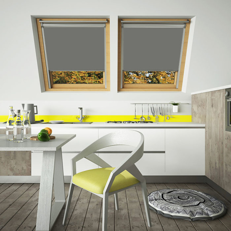 Rock Grey Keylite Skylight Window Blinds