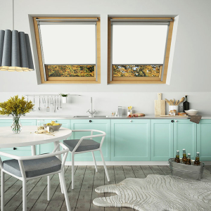 Bright White VELUX Skylight Window Blinds