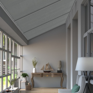 Light Grey Electric Conservatory Roof Blind Lifestyle Image Position 3