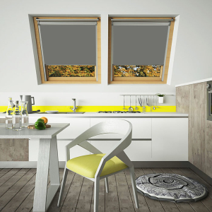 Rock Grey Keylite Skylight Window Blinds