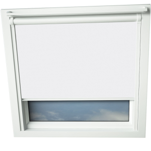 Snow White Keylite Skylight Window Blinds White Frame Detail