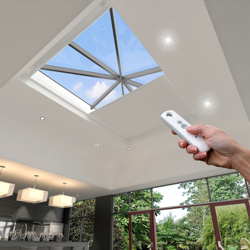 ELECTRIC Zip Roller roof lantern blind